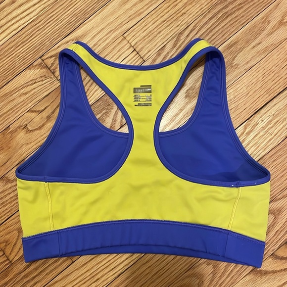 Nike Pro Women’s Size Vintage Medium Purple Yellow Sports Bra - Picture 7 of 8
